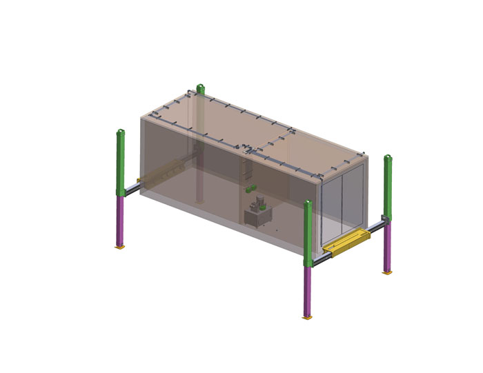Self-powered synchronous lifting system