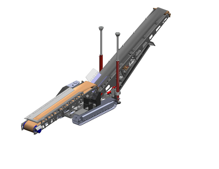 Roadway gangue filling machine